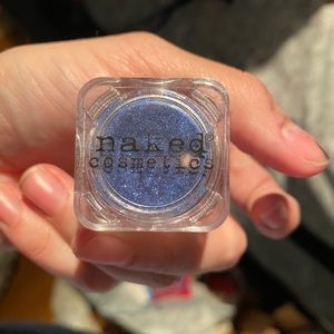 Naked heavy metal glitter makeup